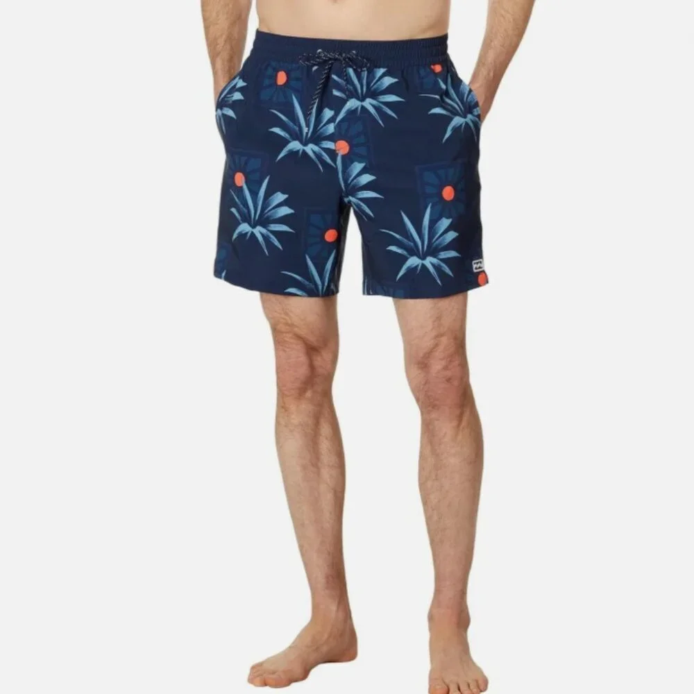 Billabong Sundays Layback Elastic Waist Drawstring Boardshorts